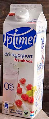 Optimel Drinkyoghurt Framboos 0% Vet 1L