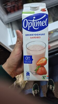 Optimel Drinkyoghurt aardbei 0% vet