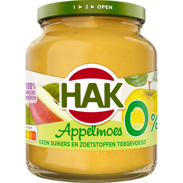 Hak Appelmoes 0% 350g