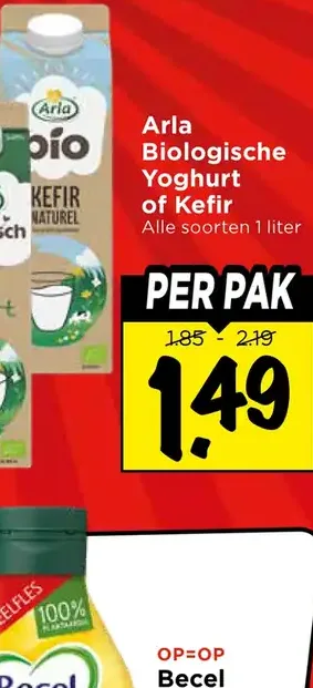 Arla Biologische Yoghurt of Kefir