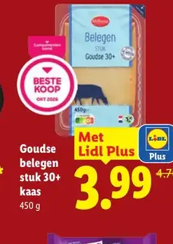 Goudse belegen stuk 30+ kaas